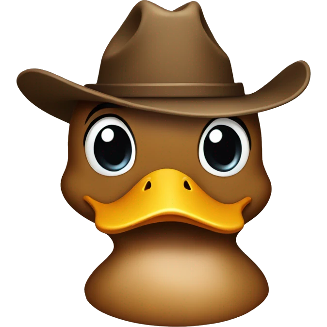 duck with cowboy hat emoji