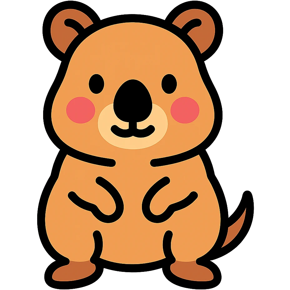 cute quokka emoji