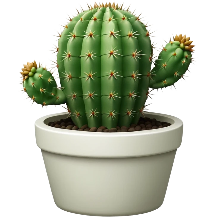 Cactus + white pot emoji