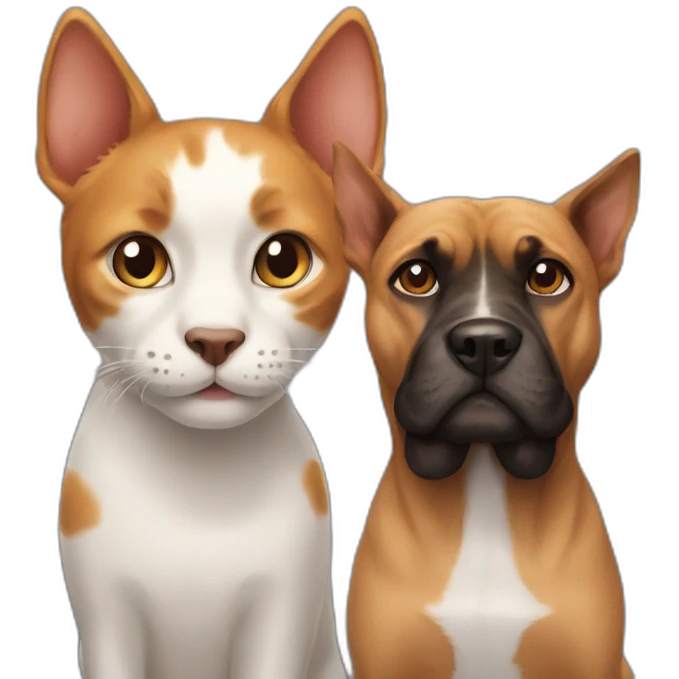 cat versus dog emoji