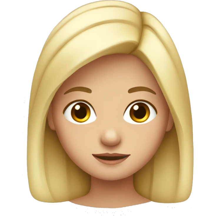 Niña rubia  emoji