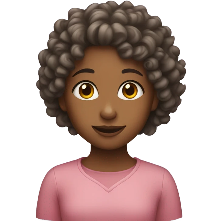 Girl curry haïr emoji