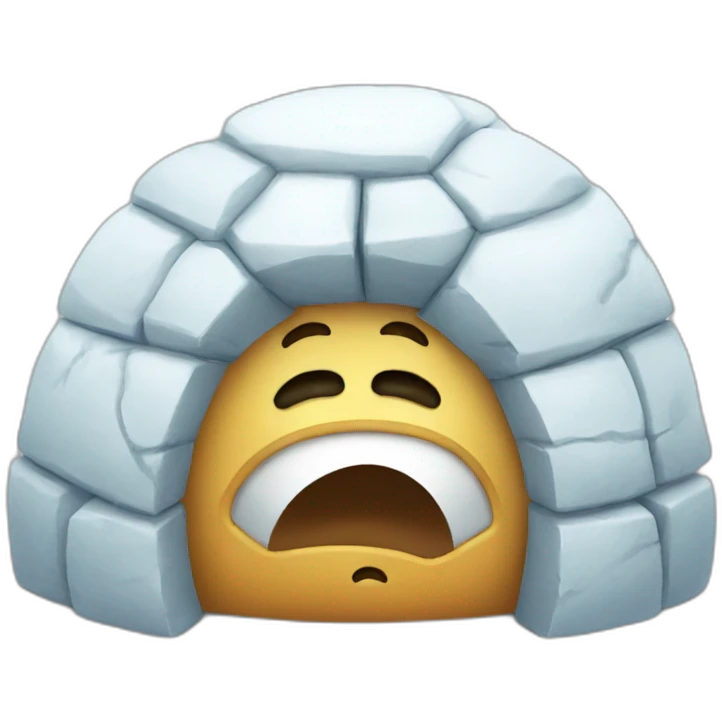 igloo crying face emoji