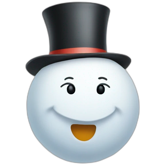snowman without wink emoji