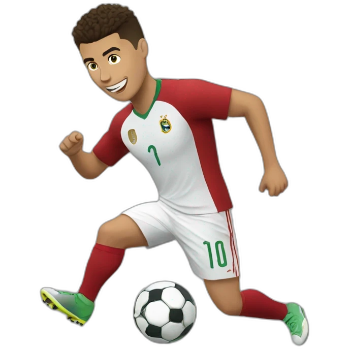 Ronaldo jamping  emoji