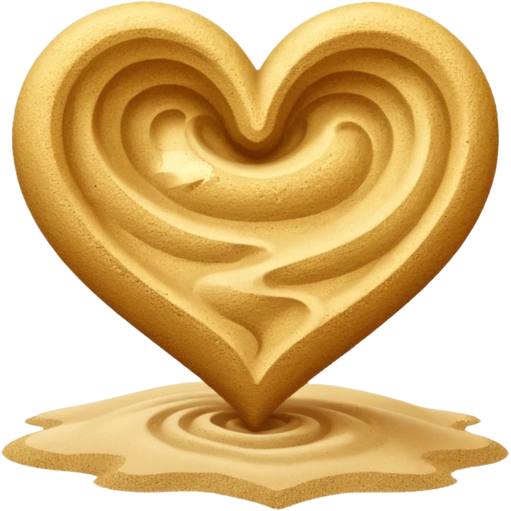 beach themed heart emoji