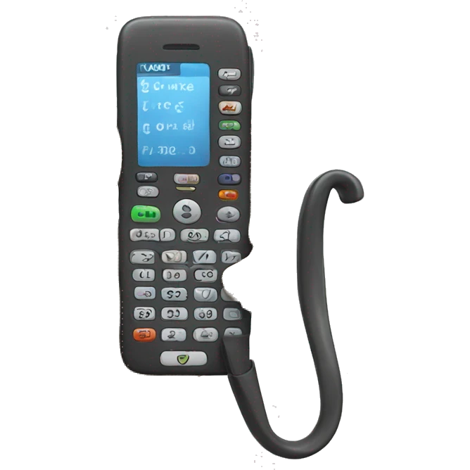 Phone handle with a check  emoji