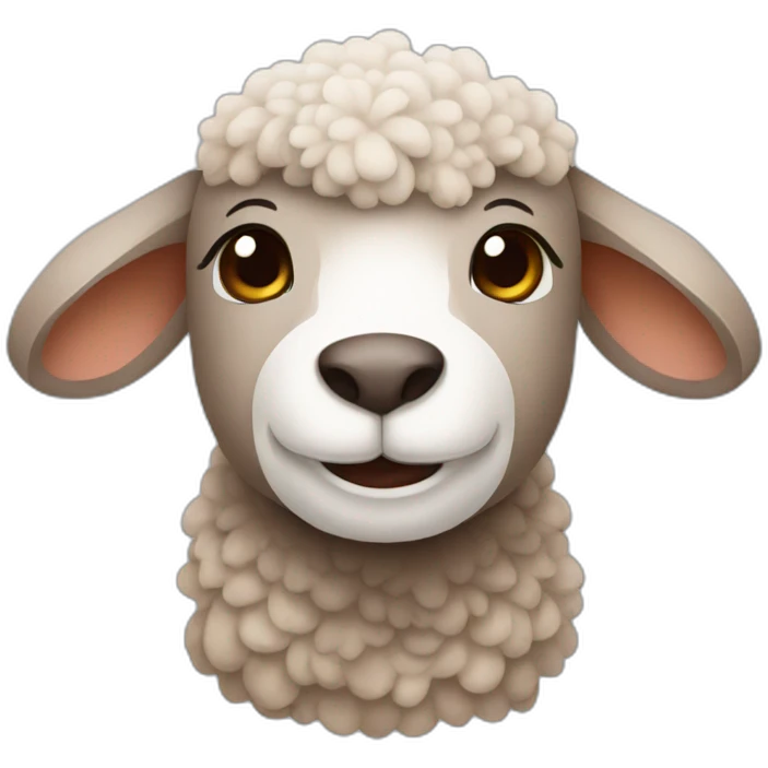 Brown lamb emoji