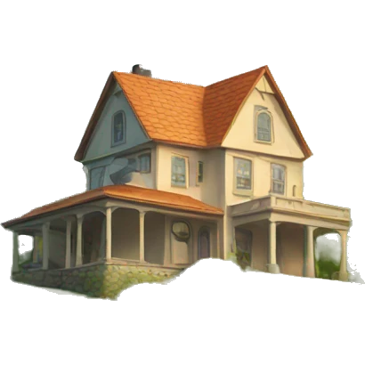 house on a hill emoji