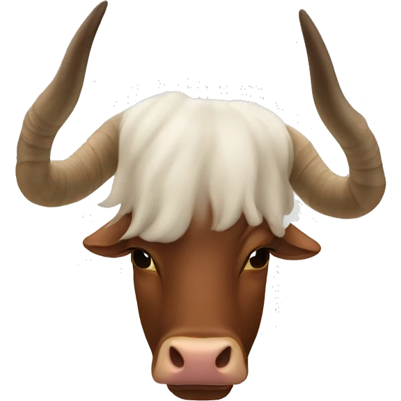 ox horns turned upside down emoji