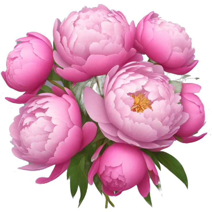 Bouquet of peonies emoji