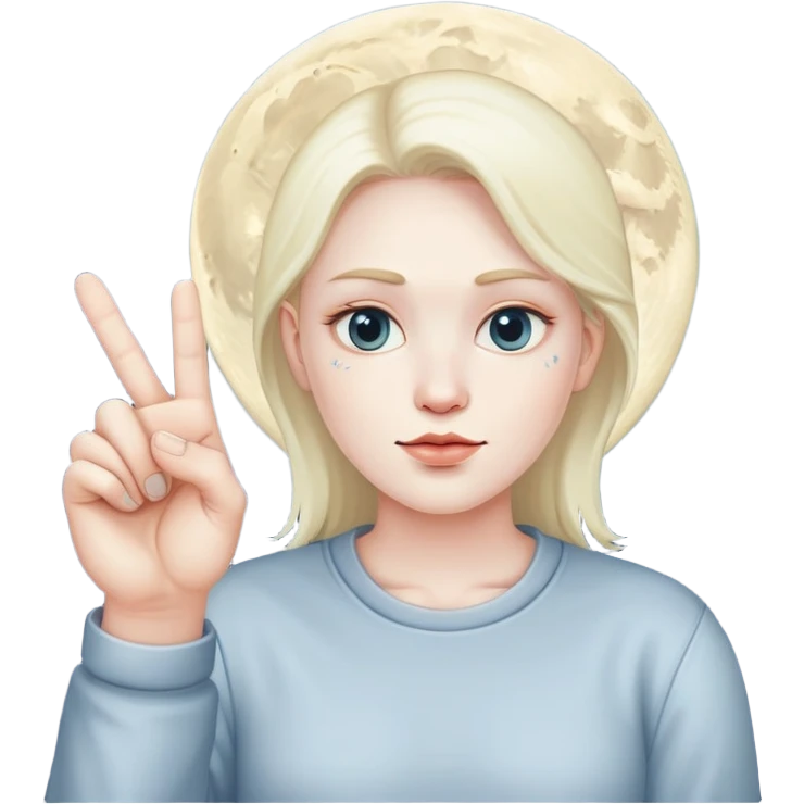 moon face with middle finger  emoji