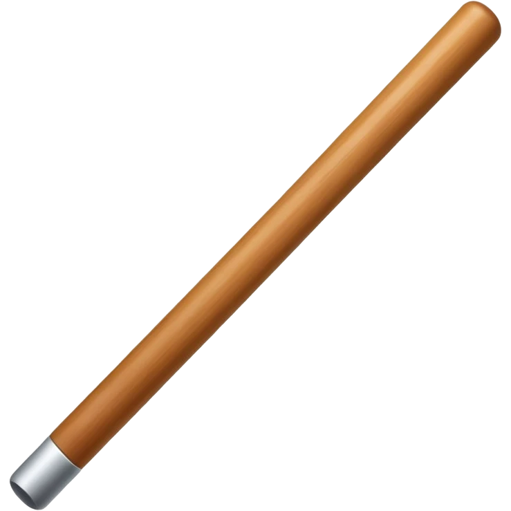 wooden long stick (White Colour) emoji