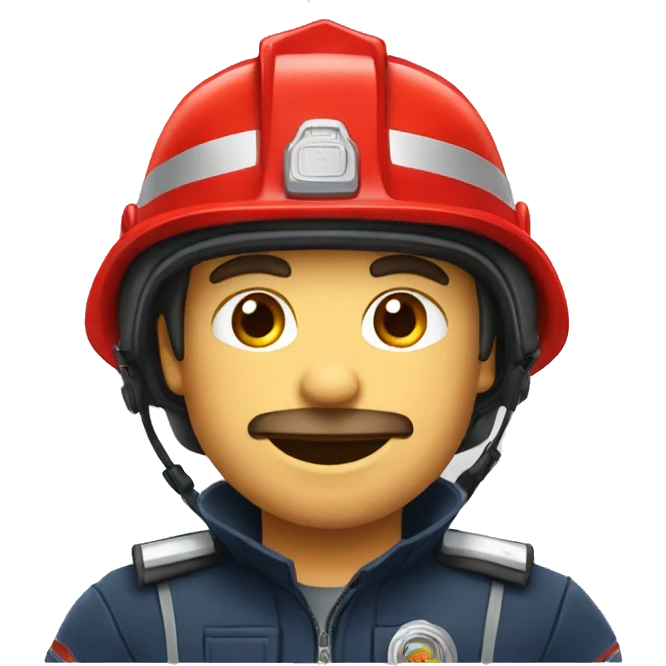 Pompier à la salle emoji