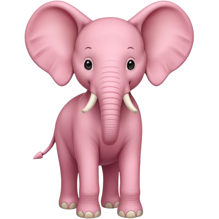 Pink elephant emoji