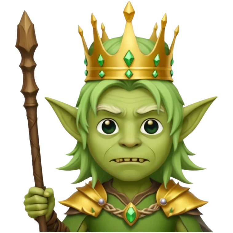 
Goblin king – Crown, staff





 emoji