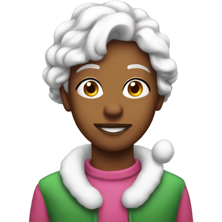 pink christmas emoji