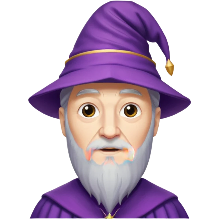 dumbledore wear purple magic hat emoji