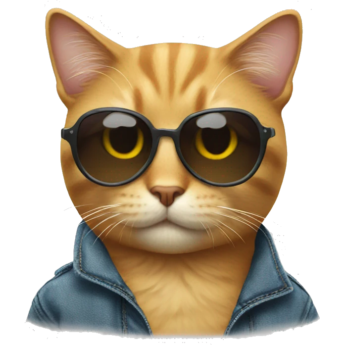 Cat with sunglasses emoji