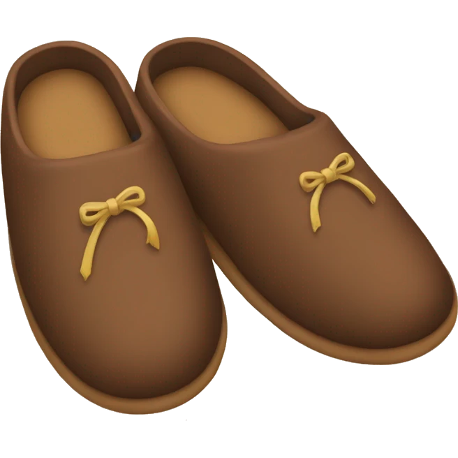 Brown slippers emoji