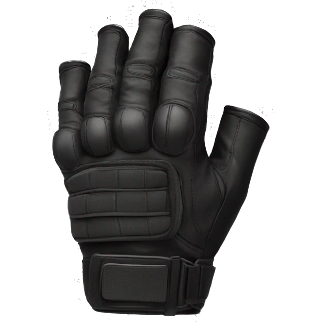 fingerless tactical glove emoji