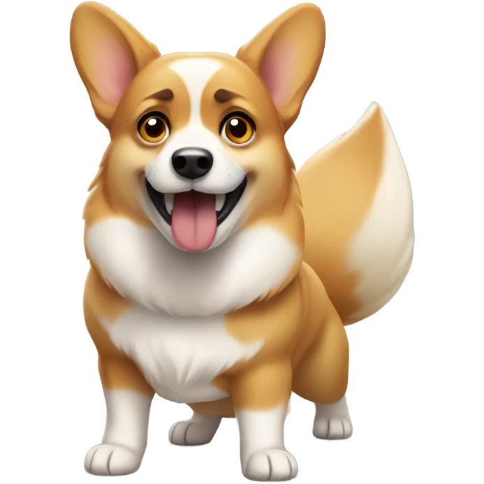 Corgi angry  emoji