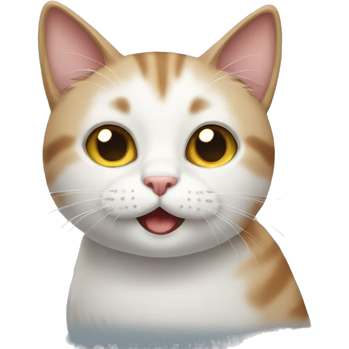 cat with chat emoji