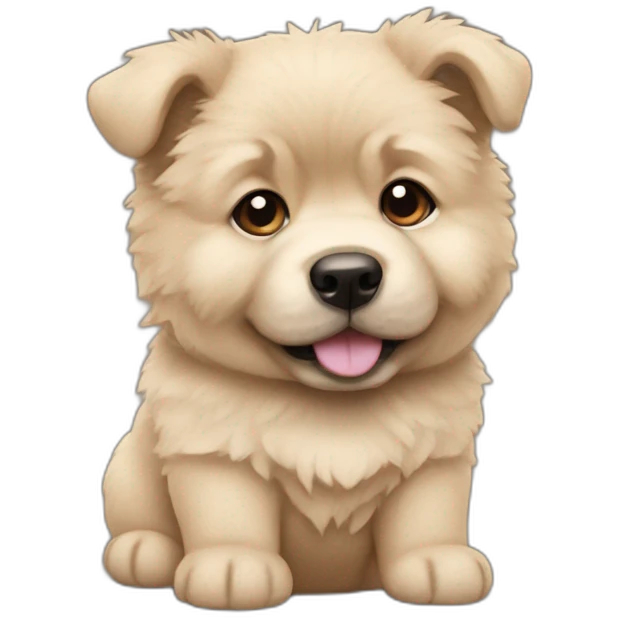 puppy chow-chow emoji
