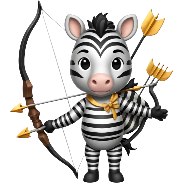 zebra archer emoji
