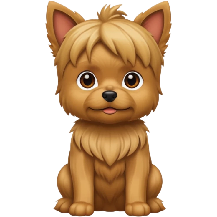 Yorki, sentado emoji