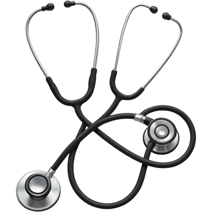 Estetoscópio preto e branco 🩺 emoji