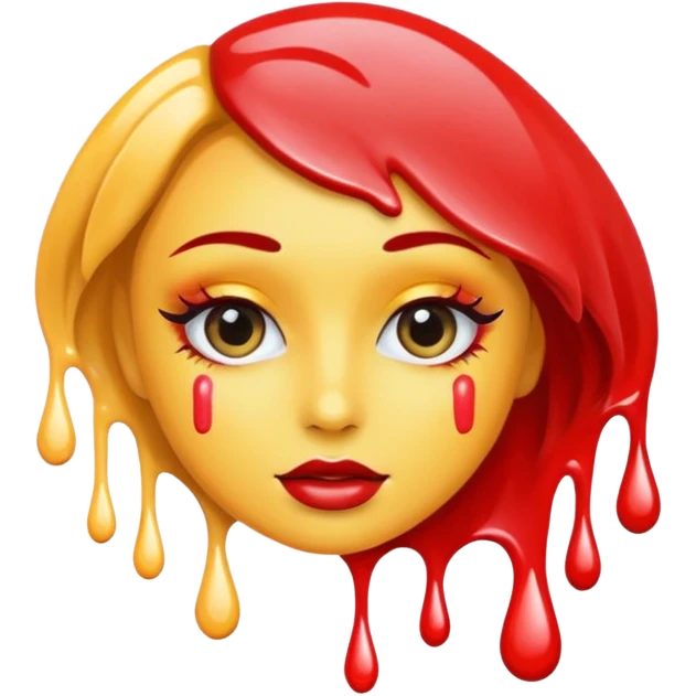 make up paint emoji