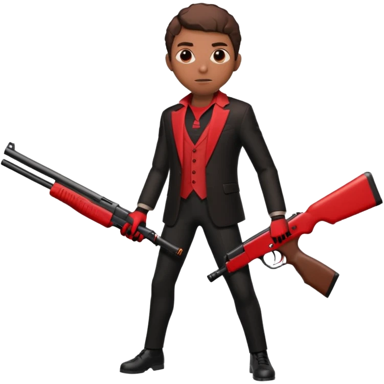 Miles morales holding a shotgun emoji
