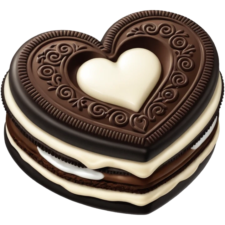 oreo heart emoji