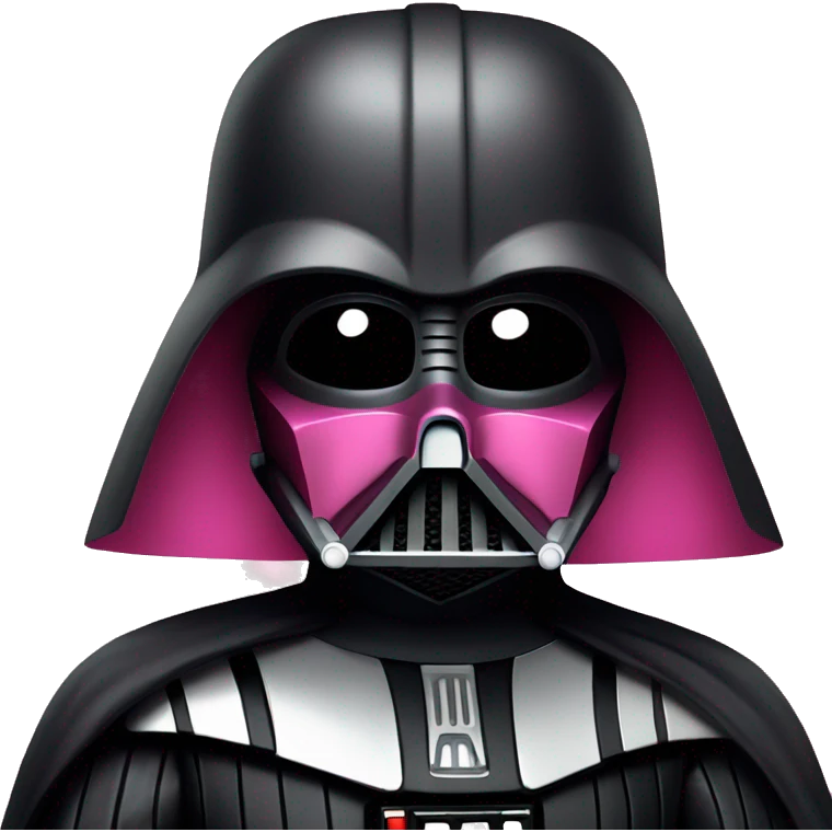 darth vader in pink emoji