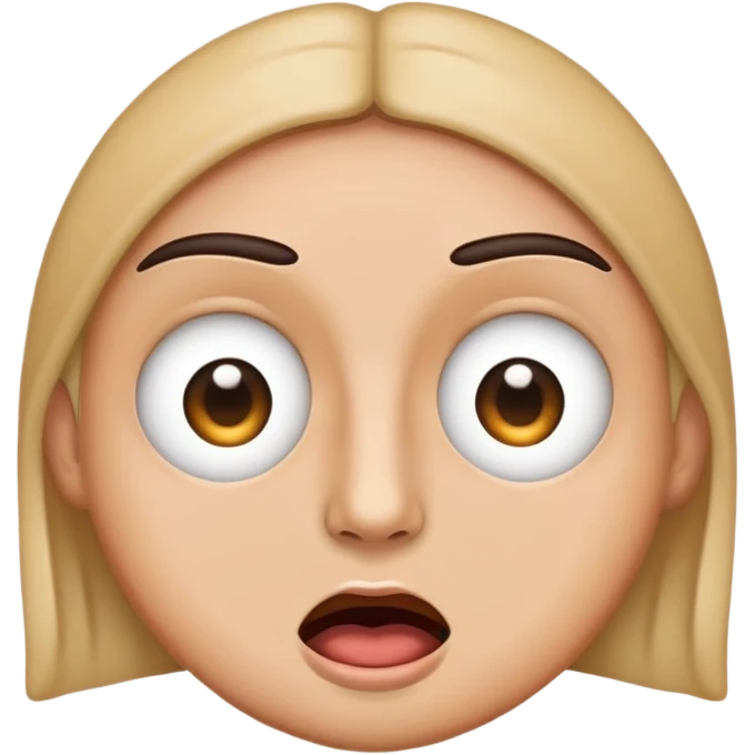 Create an emoji which is EXTREMELY EXTREMELY SHOCKED  emoji