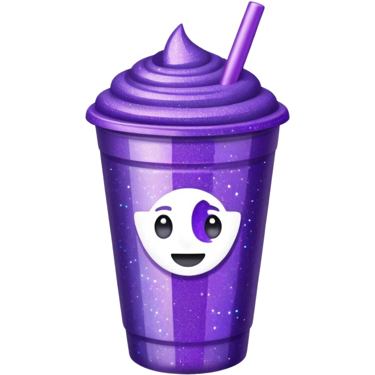 glitter purple cup emoji