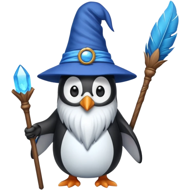 Penguin Wizard emoji
