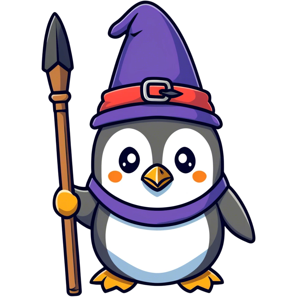 Wizard penguin  emoji