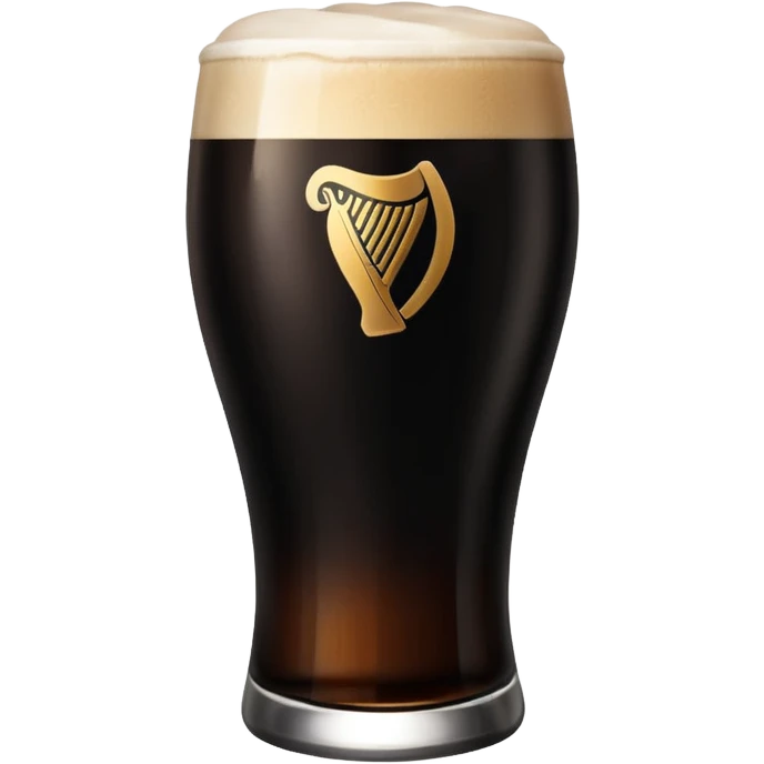 pint of guinness with flat top emoji