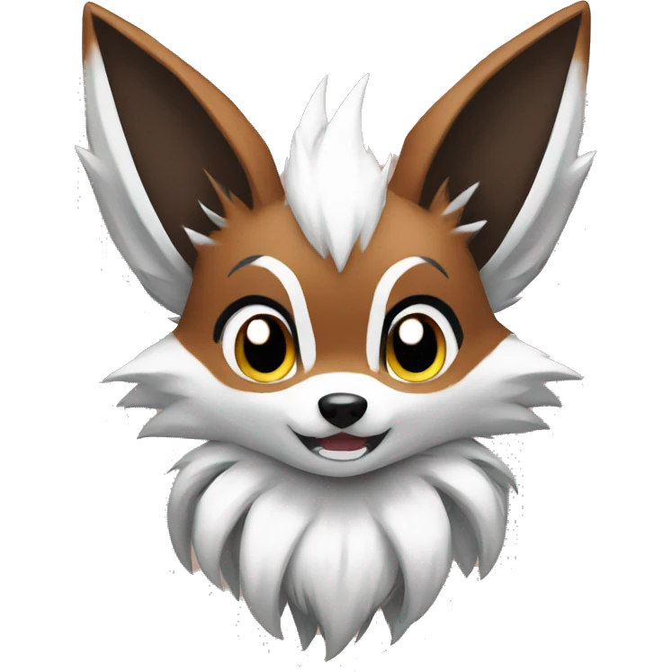 Eevee Lycanroc Nickit emoji