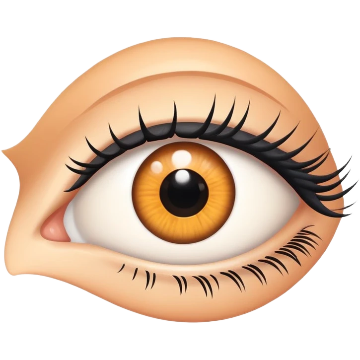 Eye with lashes emoji