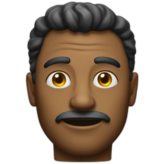 a man with big pupulas beacuse of acid emoji
