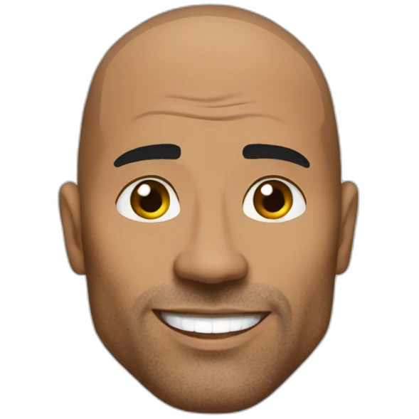 the rock étonné emoji