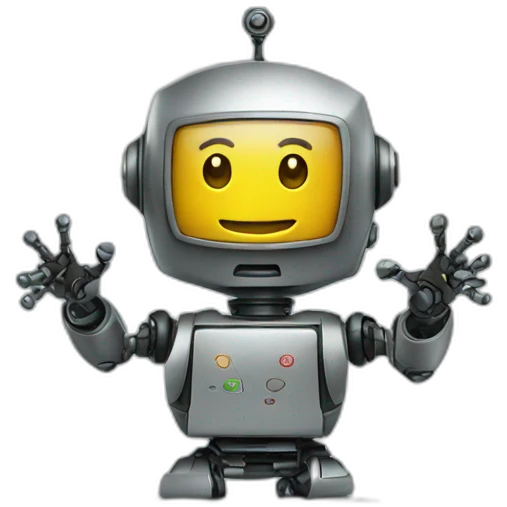 robot teaching mathematics emoji