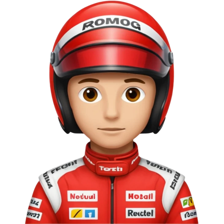 red formula driver emoji