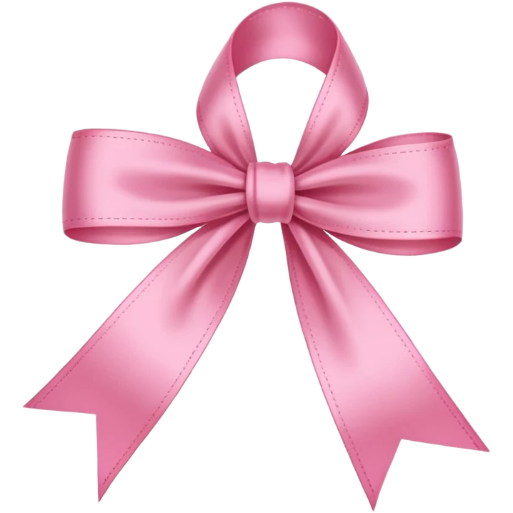 Coquette long thin ribbon emoji