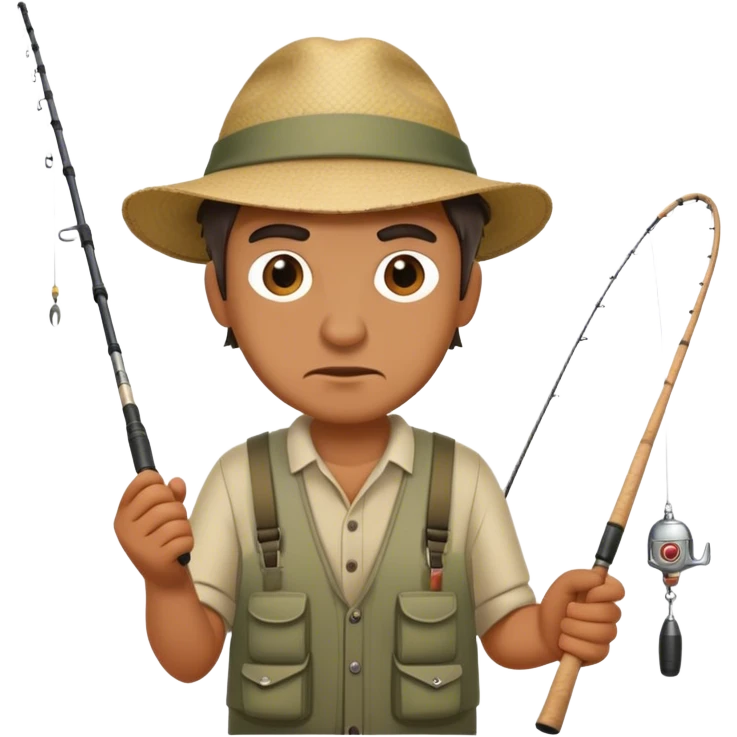 ugly man fishing NOT OLD emoji