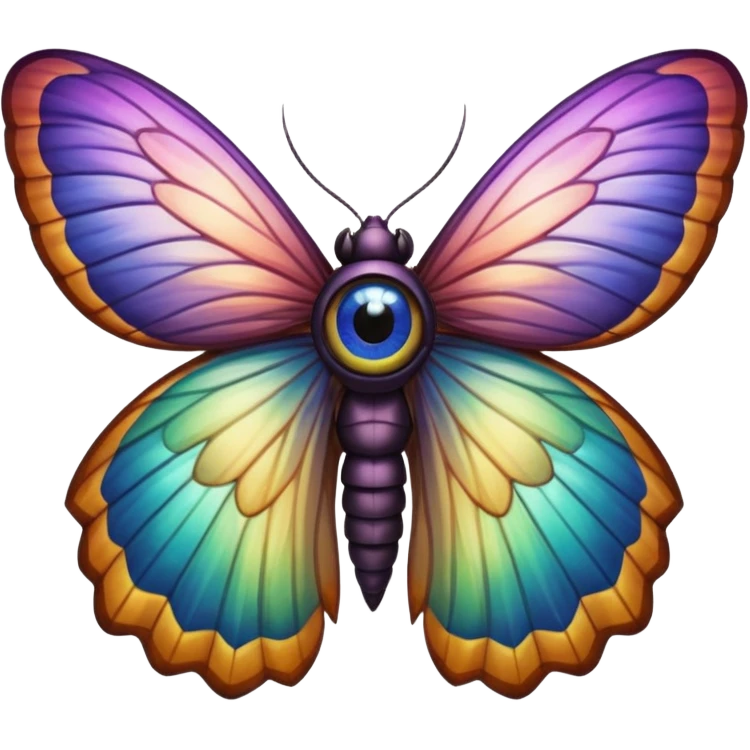 Moth eye wing emoji
