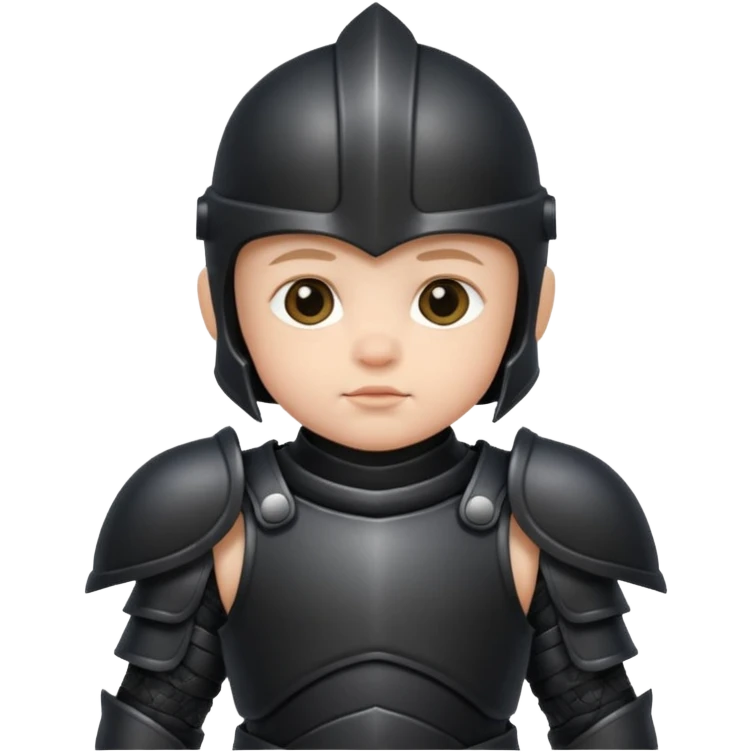 black Armored baby emoji